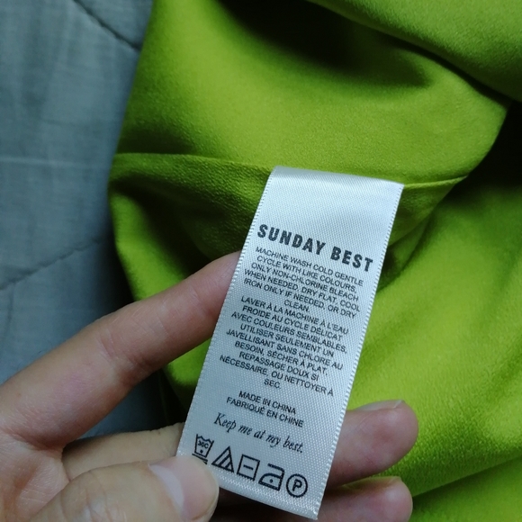 SUNDAY BEST Tatiana Skirt Pear Green Purple Taupe Floral Mini Size 4 Aritzia - Picture 13 of 15